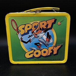 Aladdin Disney Sport Goofy 1983 Lunchbox & Thermos Vintage READ